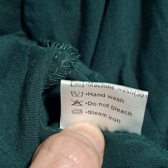 Sexy Emerald Green Off-Shoulder Maxi Dress Side Slit Size Large - Picture 5 of 5